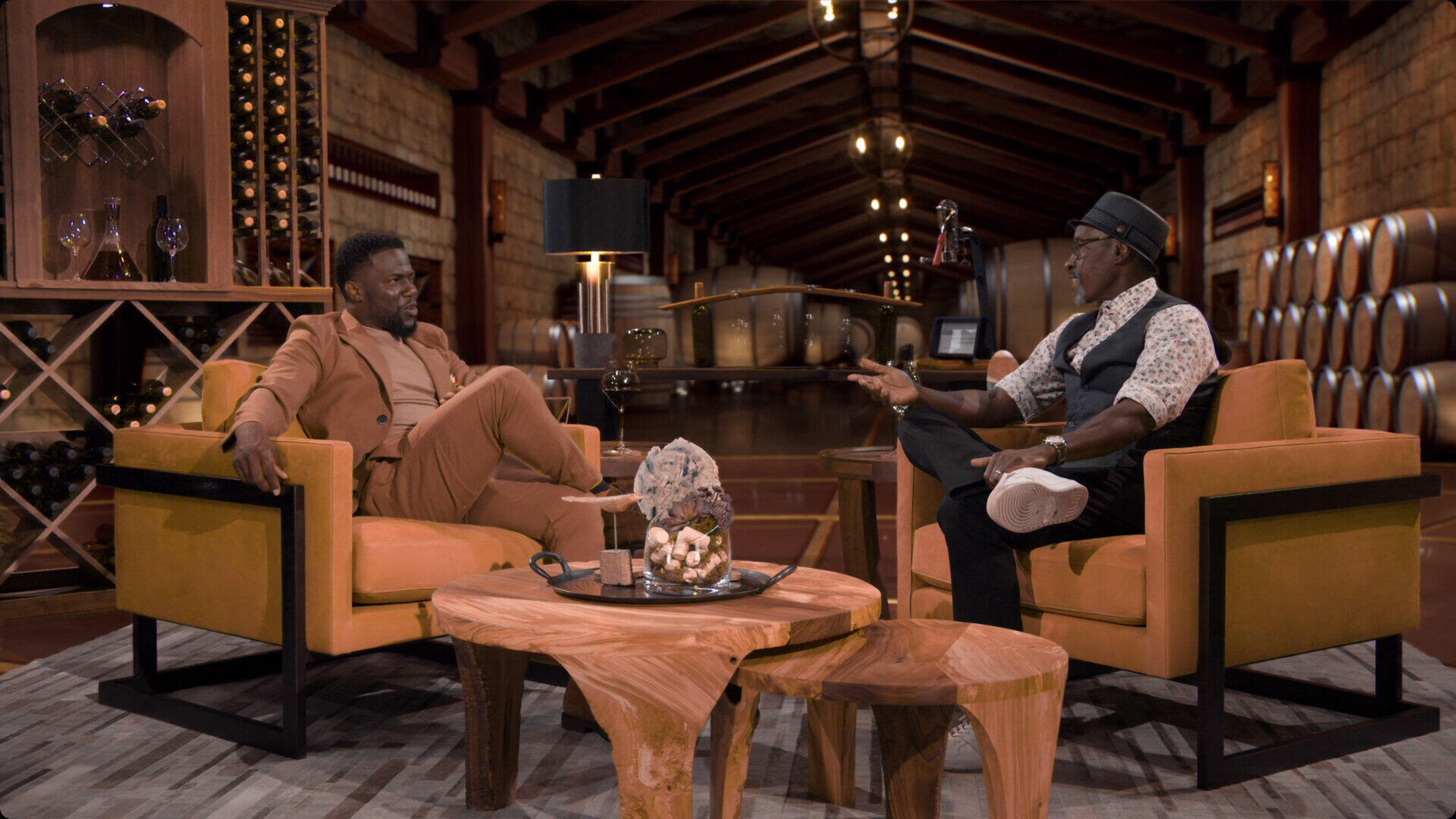Kevin Hart and Don Cheadle at L.A. Castle Studios